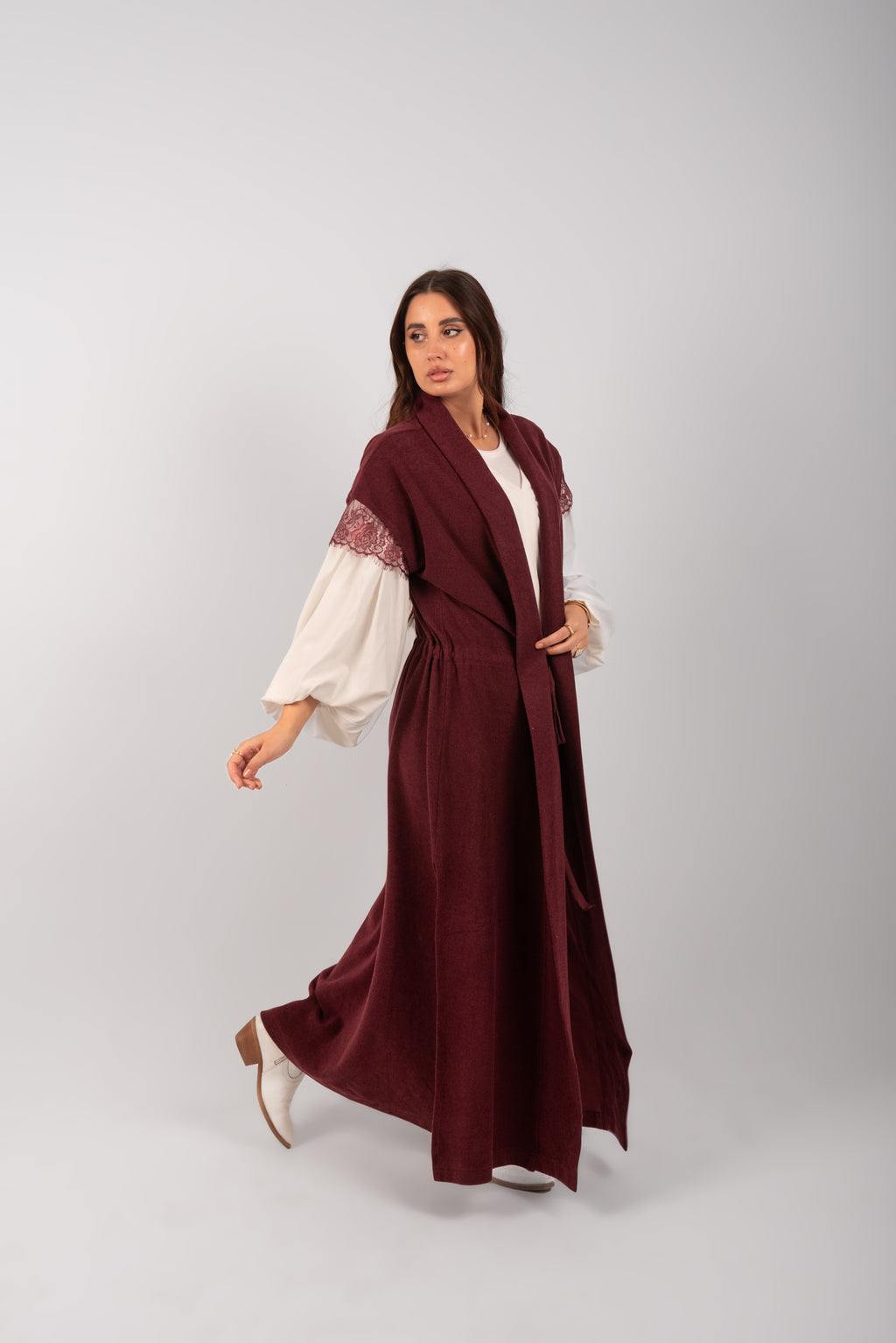 The Cashmere Cardigan (Burgandy)