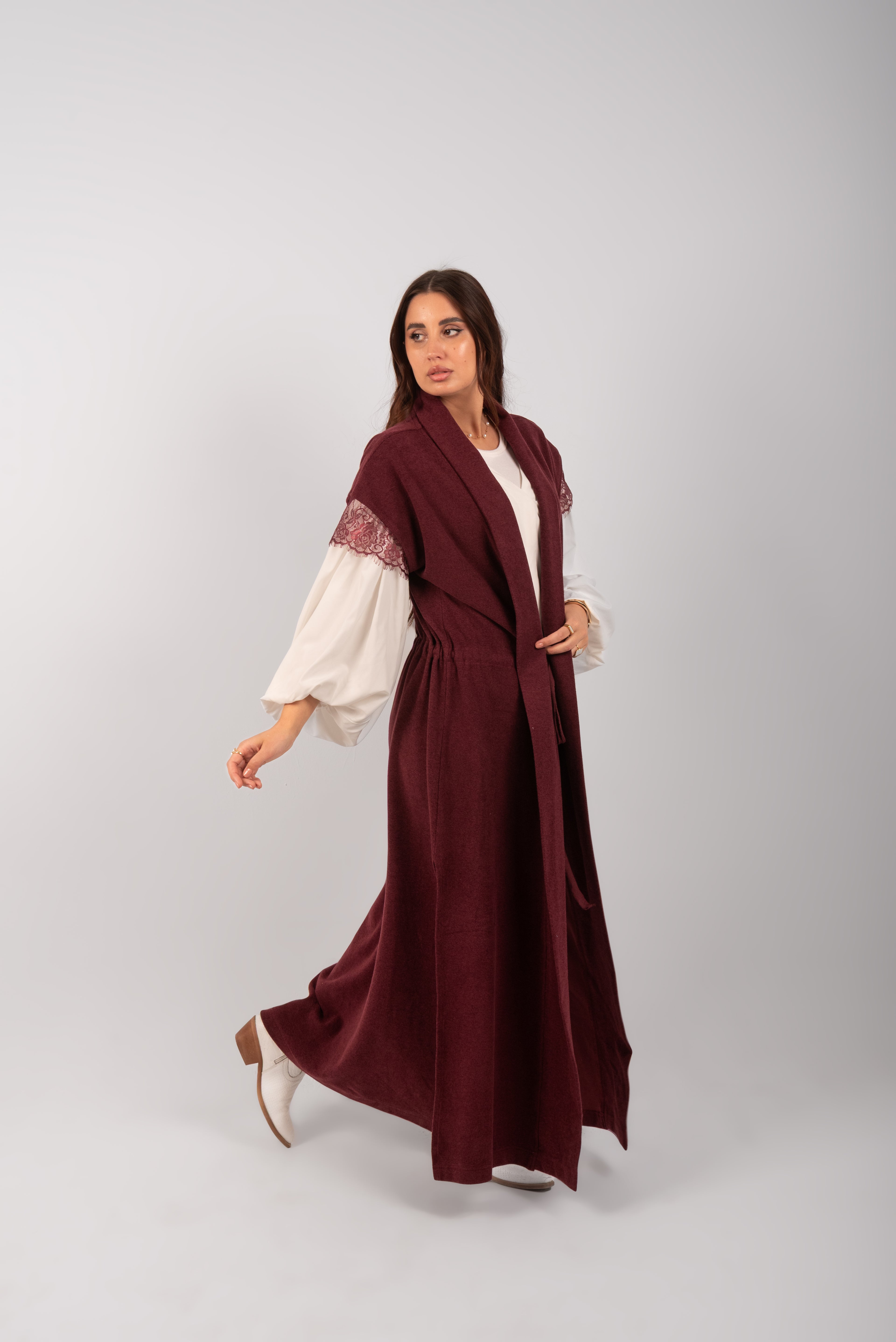 The Cashmere Cardigan (Burgandy)