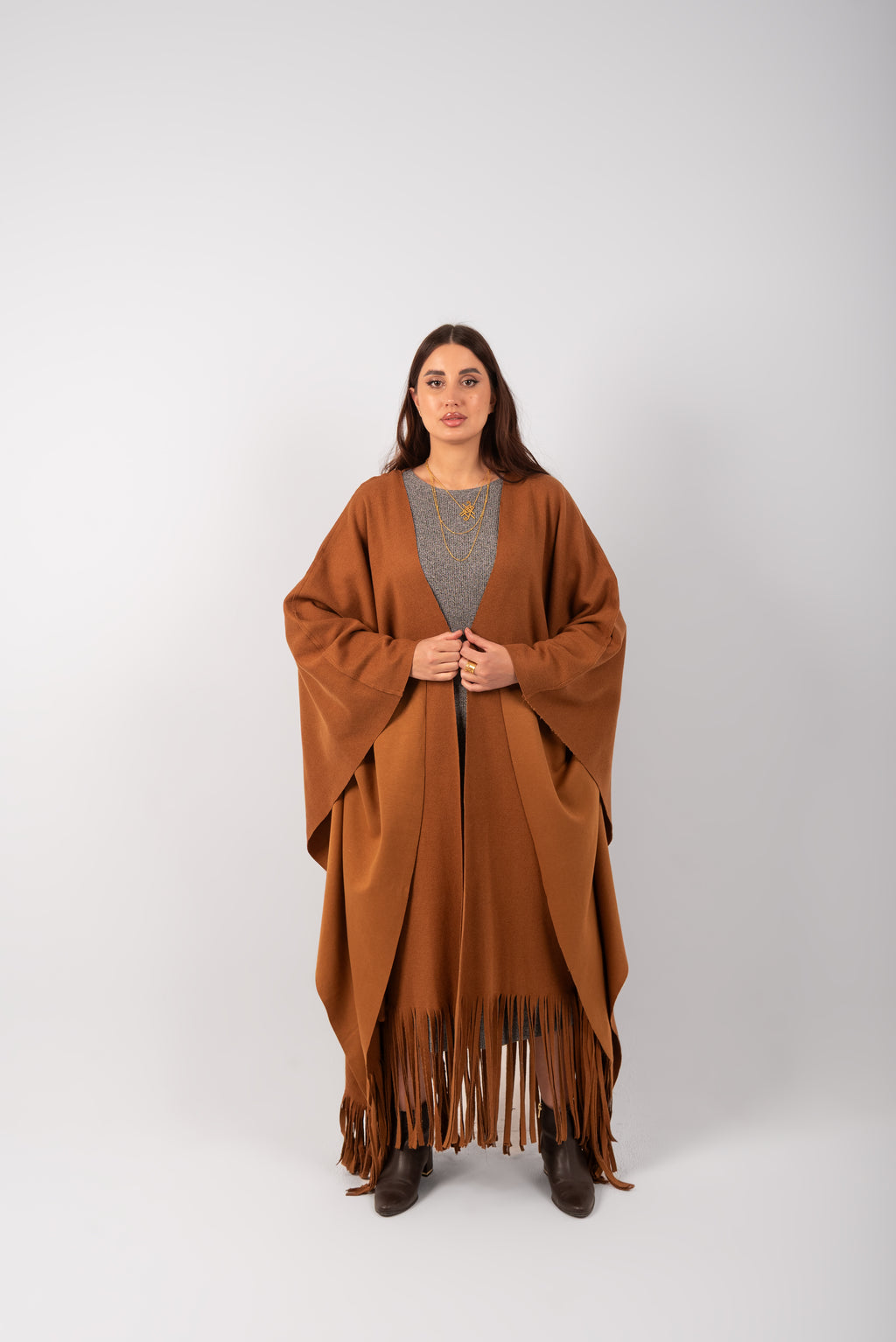 The Fringed Kaftan (Camel)