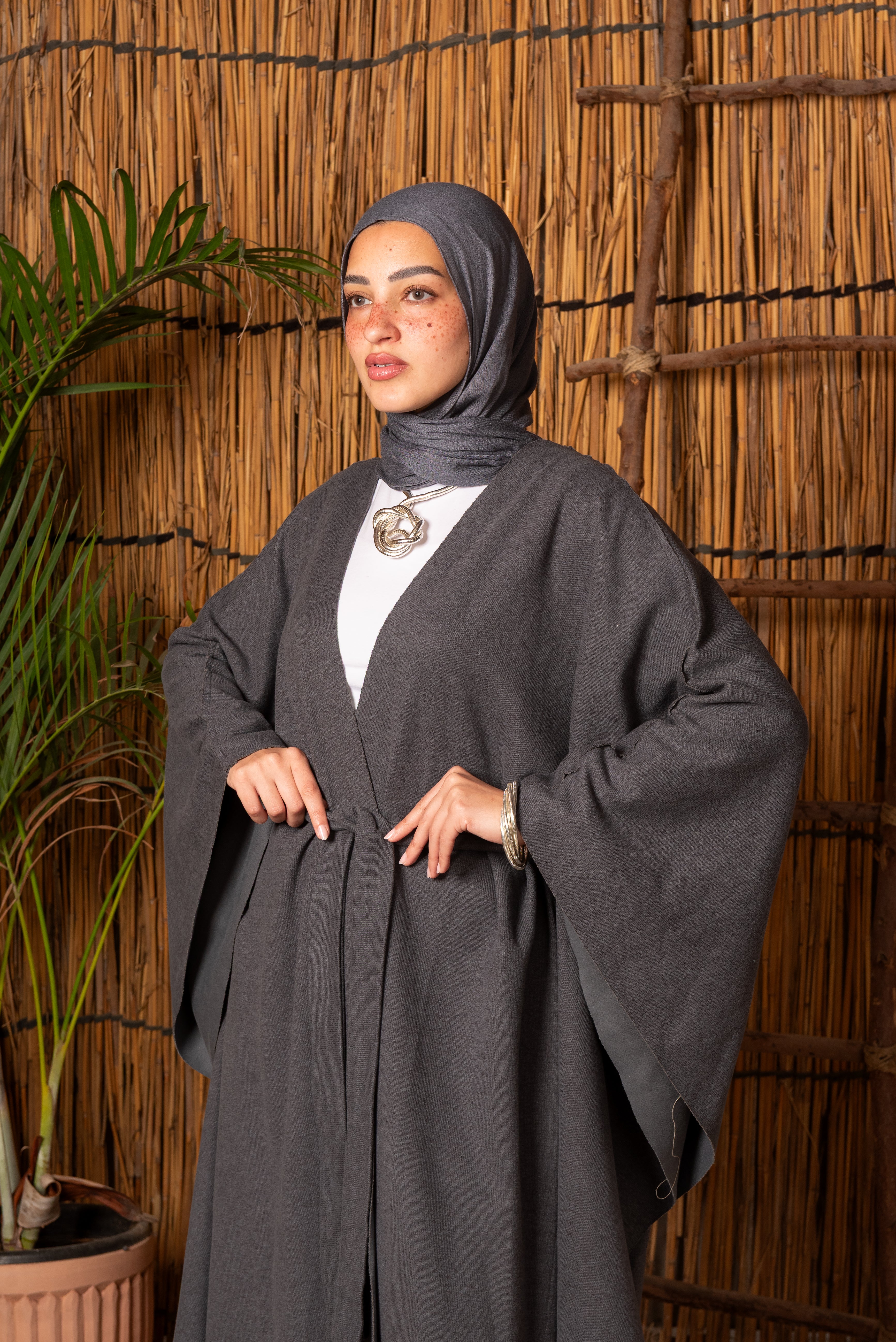 The Fringed Kaftan (Grey)