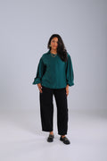 Puff Queen Green & Comfy Pants Black