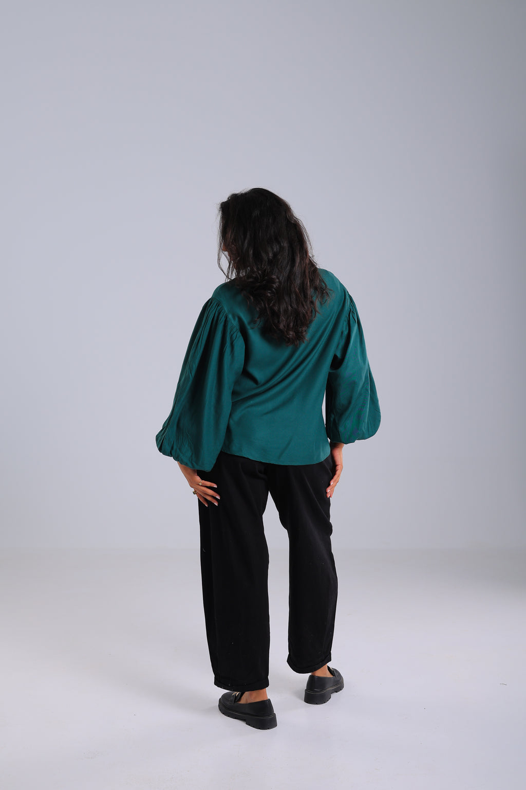 Puff Queen Green & Comfy Pants Black