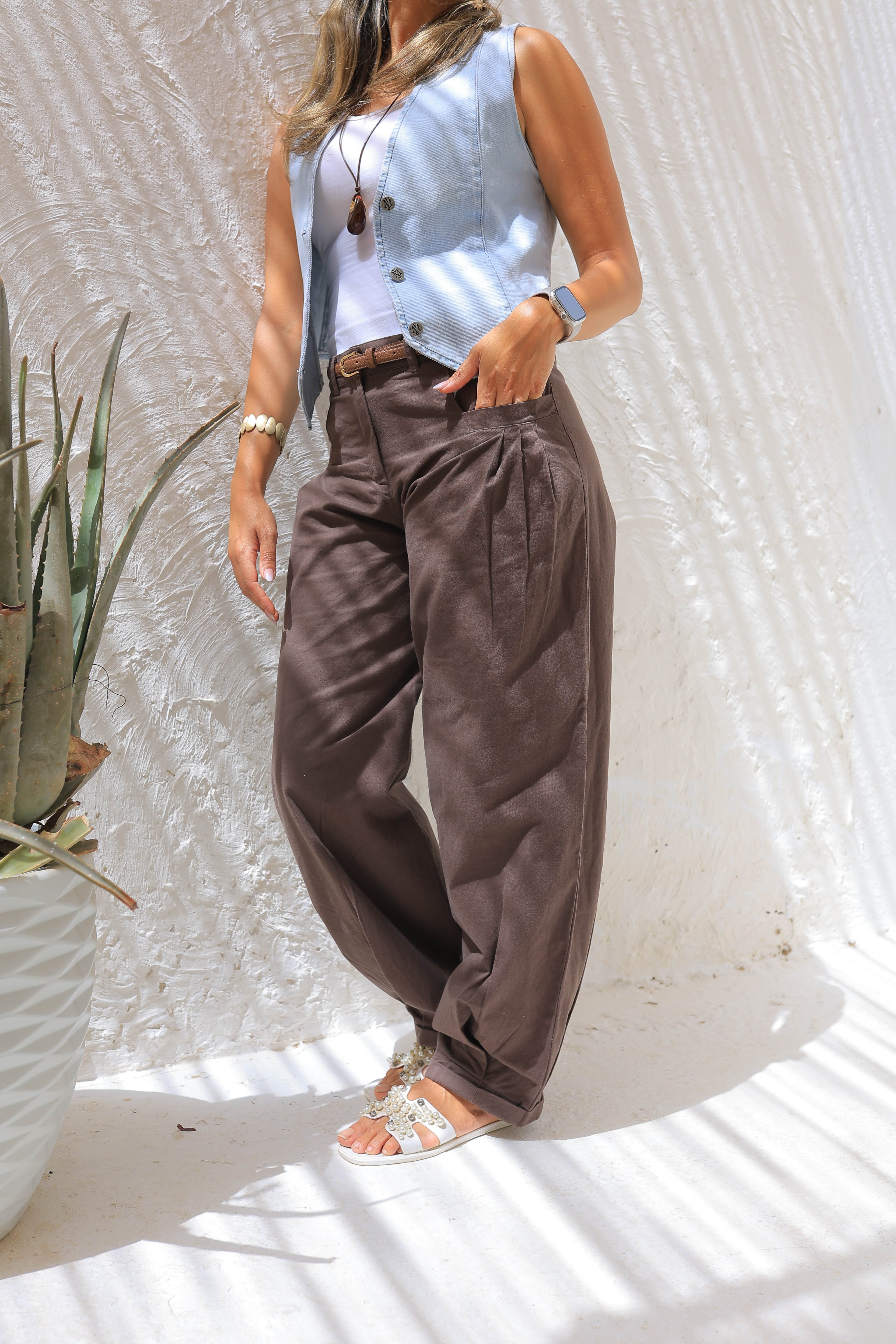 Comfy Pants (Brown)