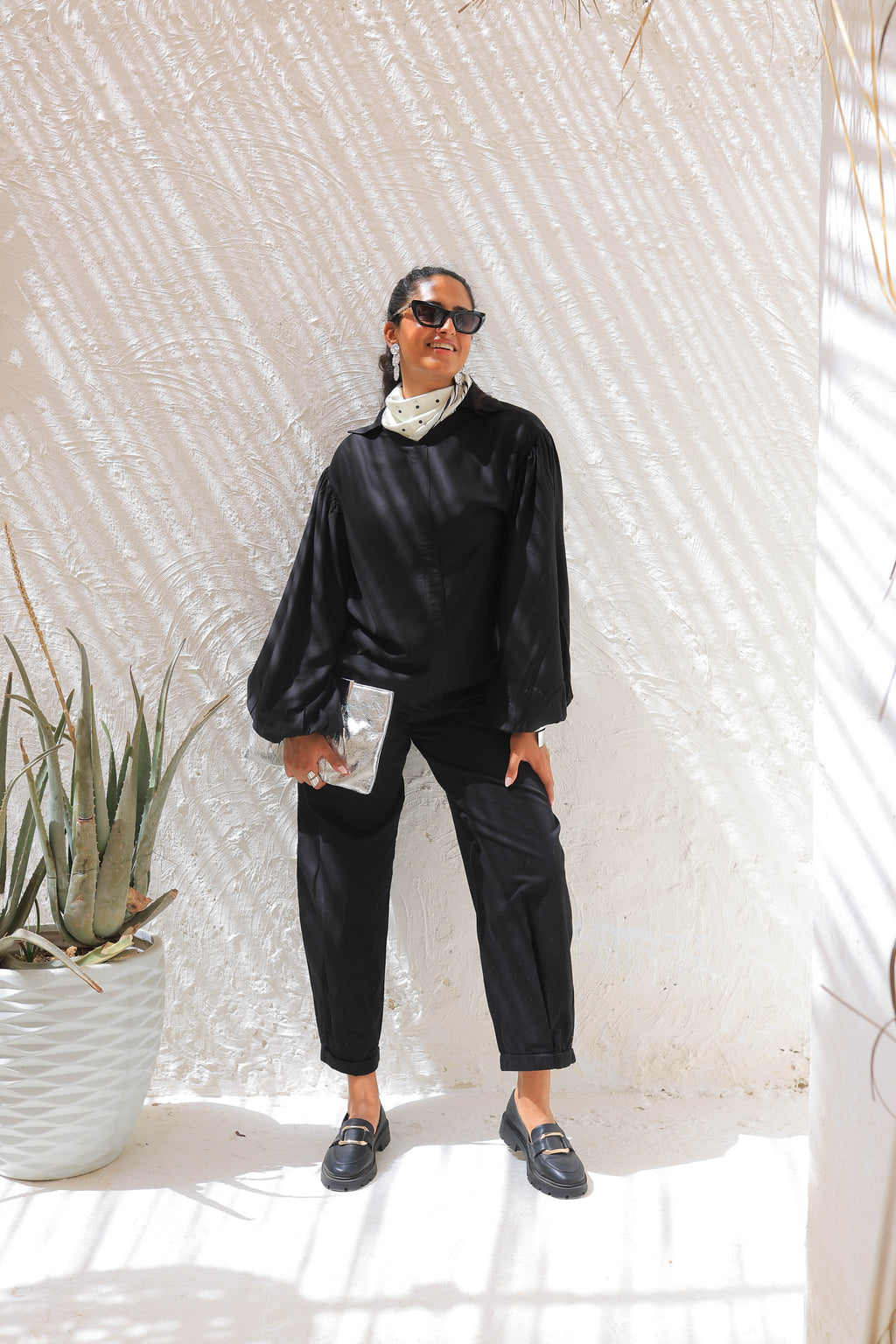 Puff Queen Black & Comfy Pants Black