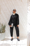 Puff Queen Black & Comfy Pants Black