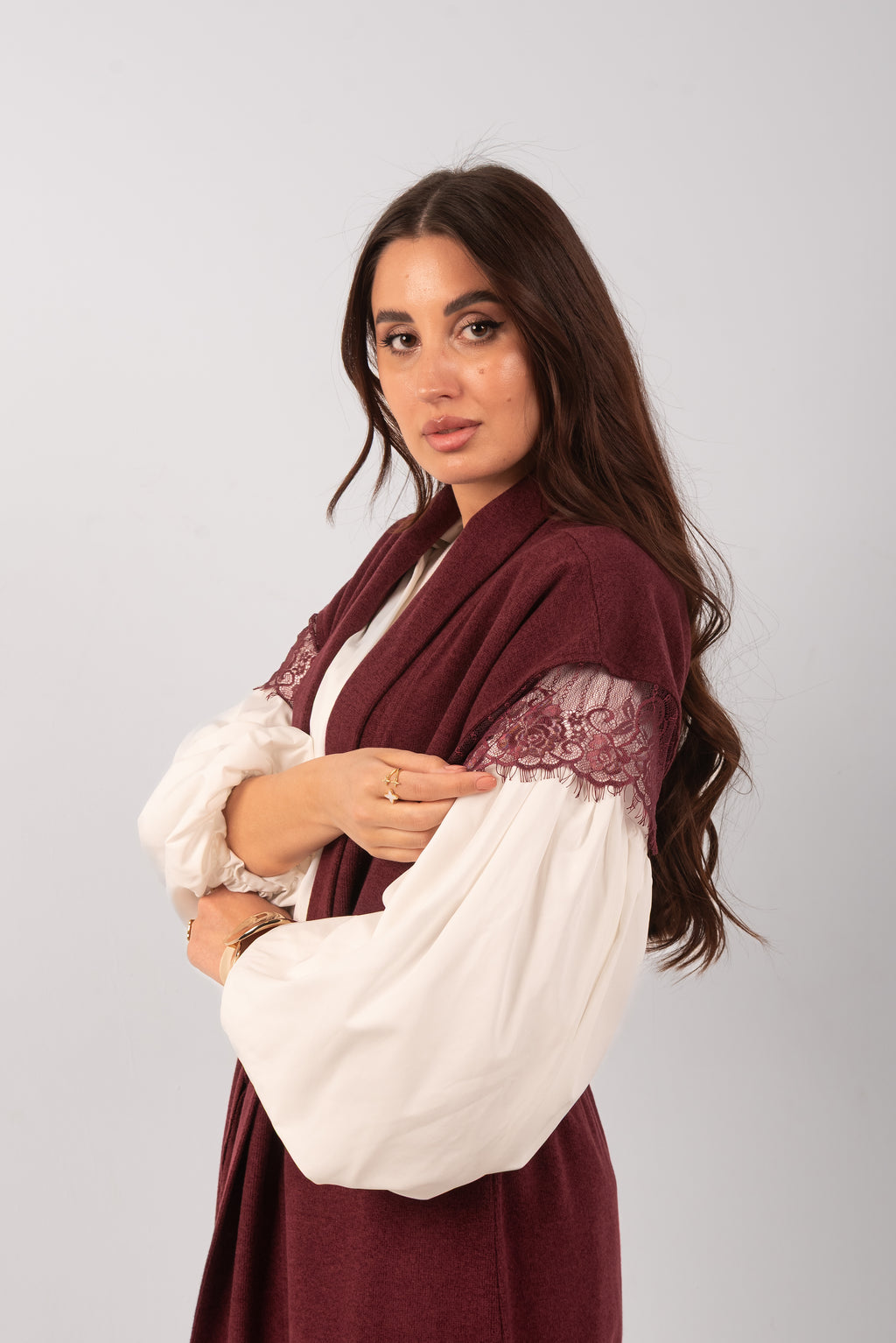 The Cashmere Cardigan (Burgandy)