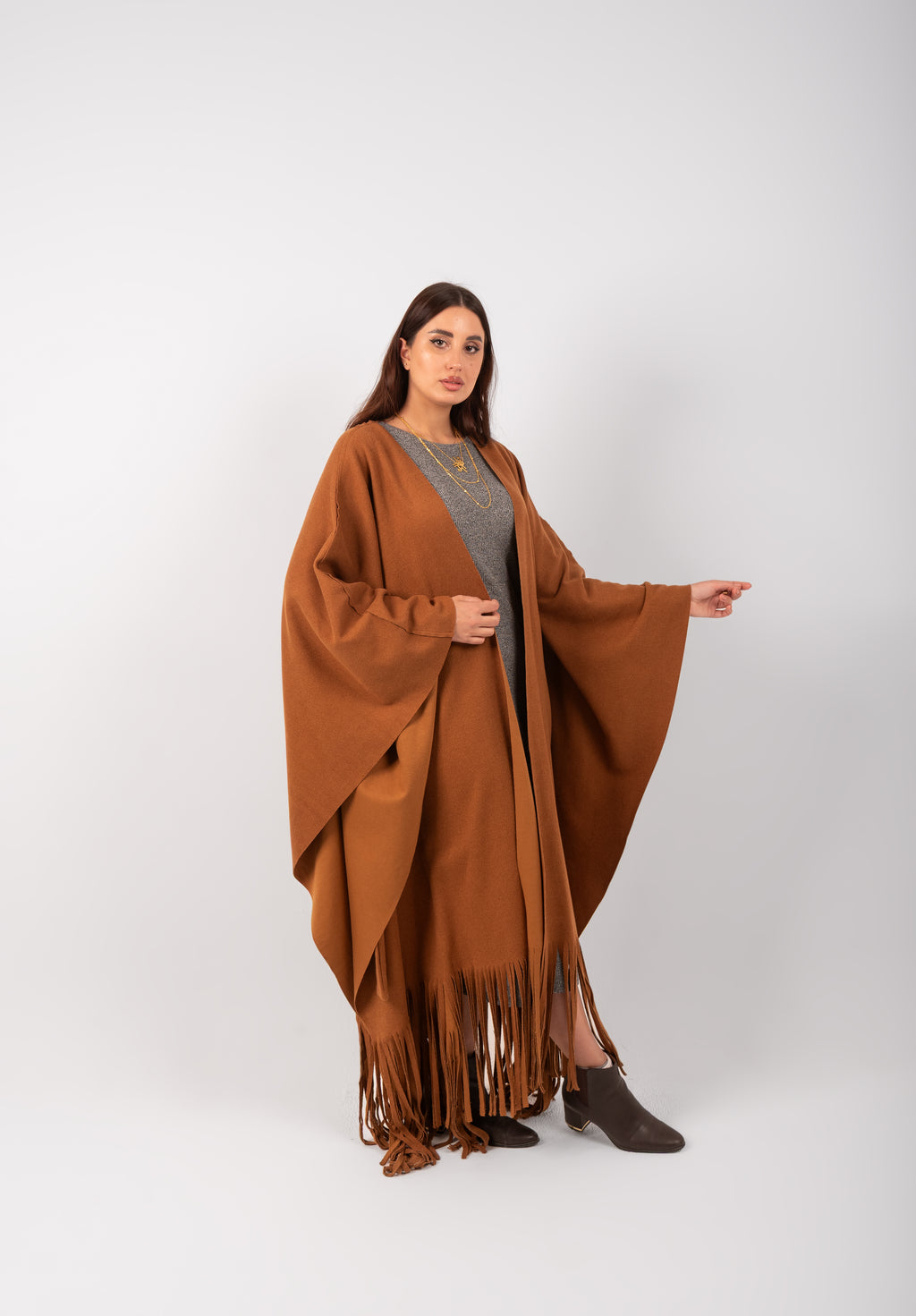 The Fringed Kaftan (Camel)