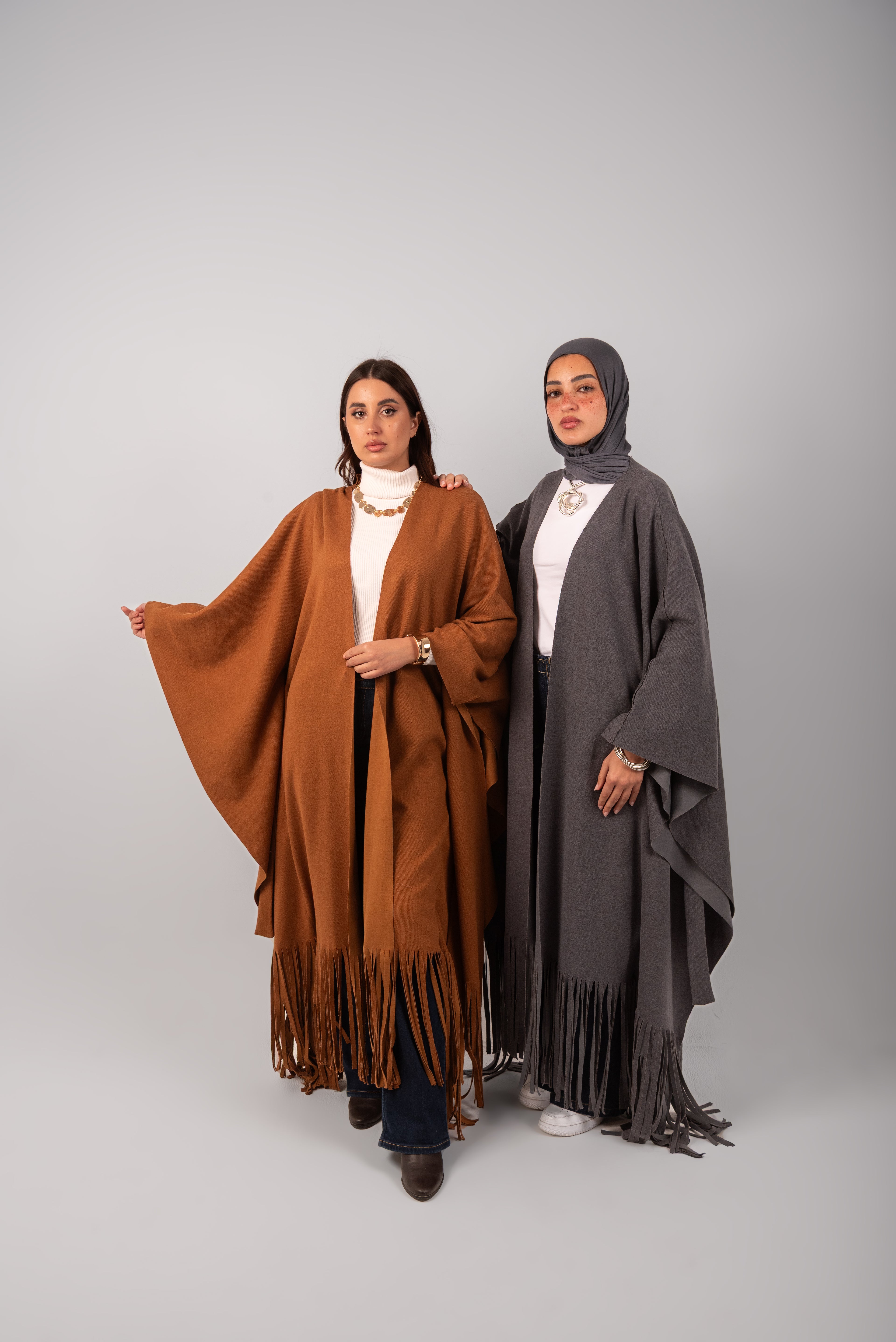 The Fringed Kaftan (Grey)