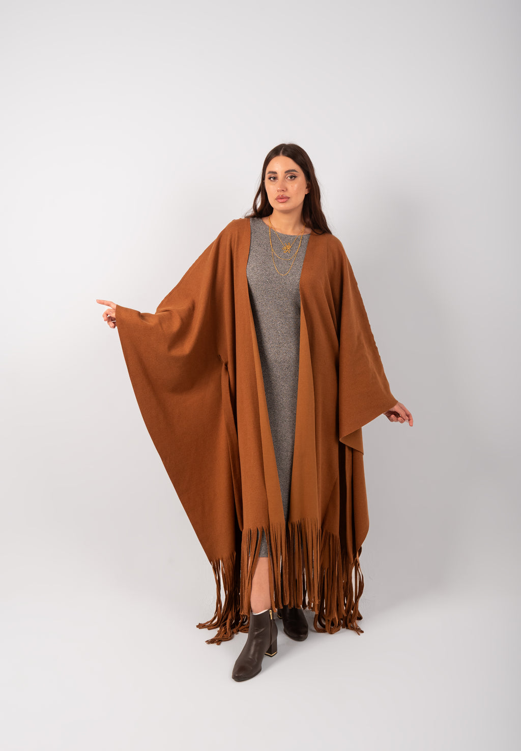 The Fringed Kaftan (Camel)