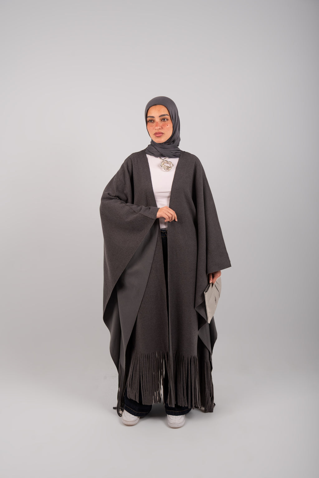 The Fringed Kaftan (Grey)