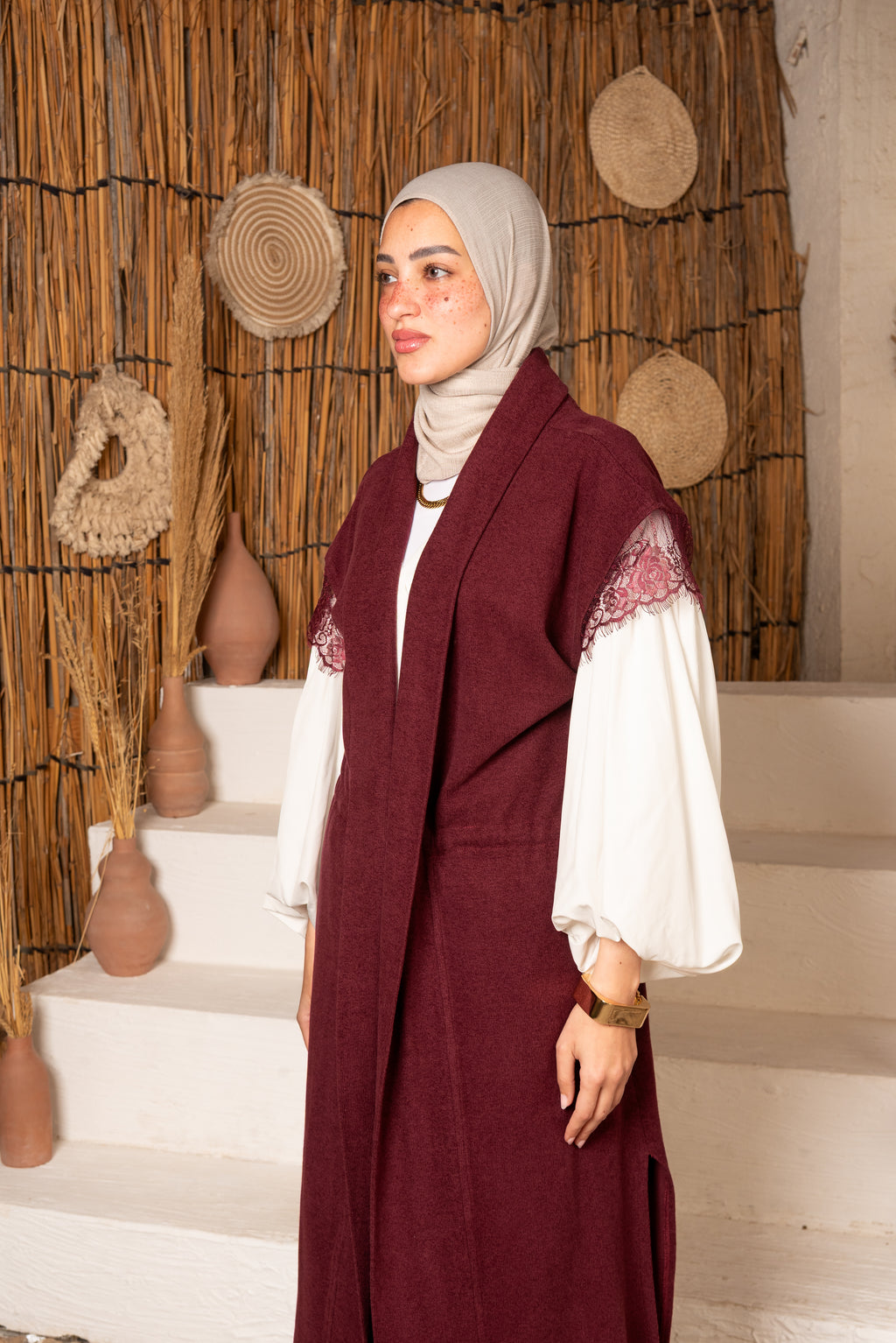 The Cashmere Cardigan (Burgandy)