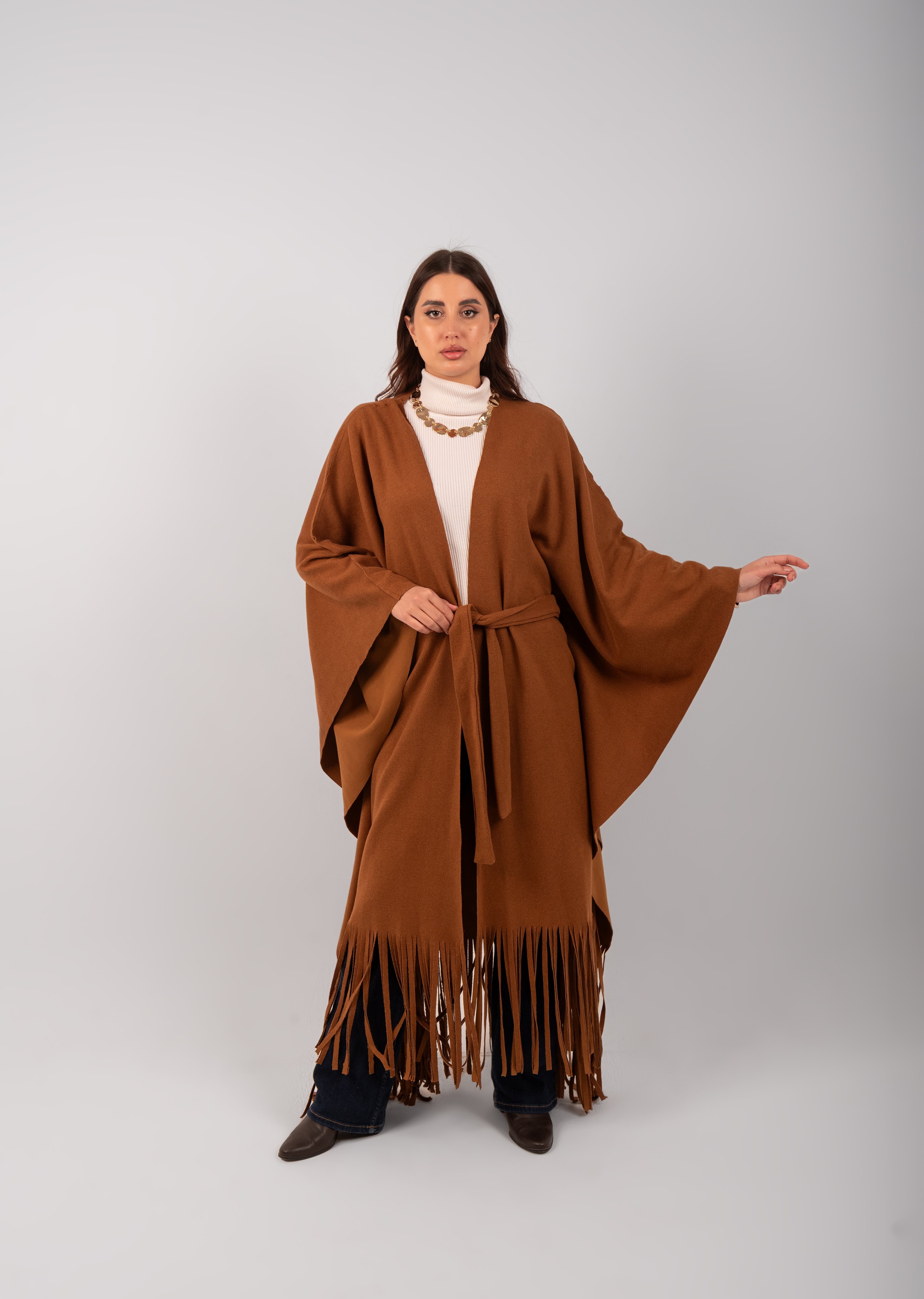The Fringed Kaftan (Camel)