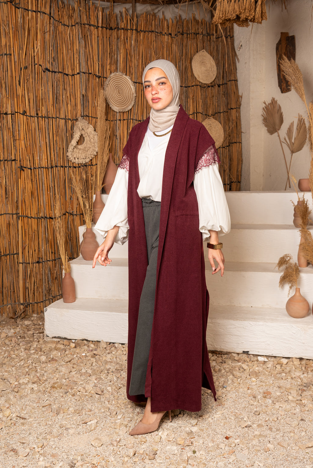 The Cashmere Cardigan (Burgandy)