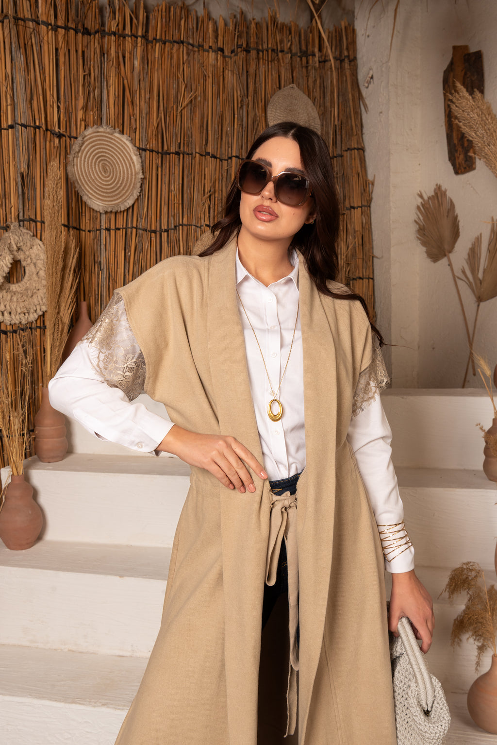 The Cashmere Cardigan (Beige)