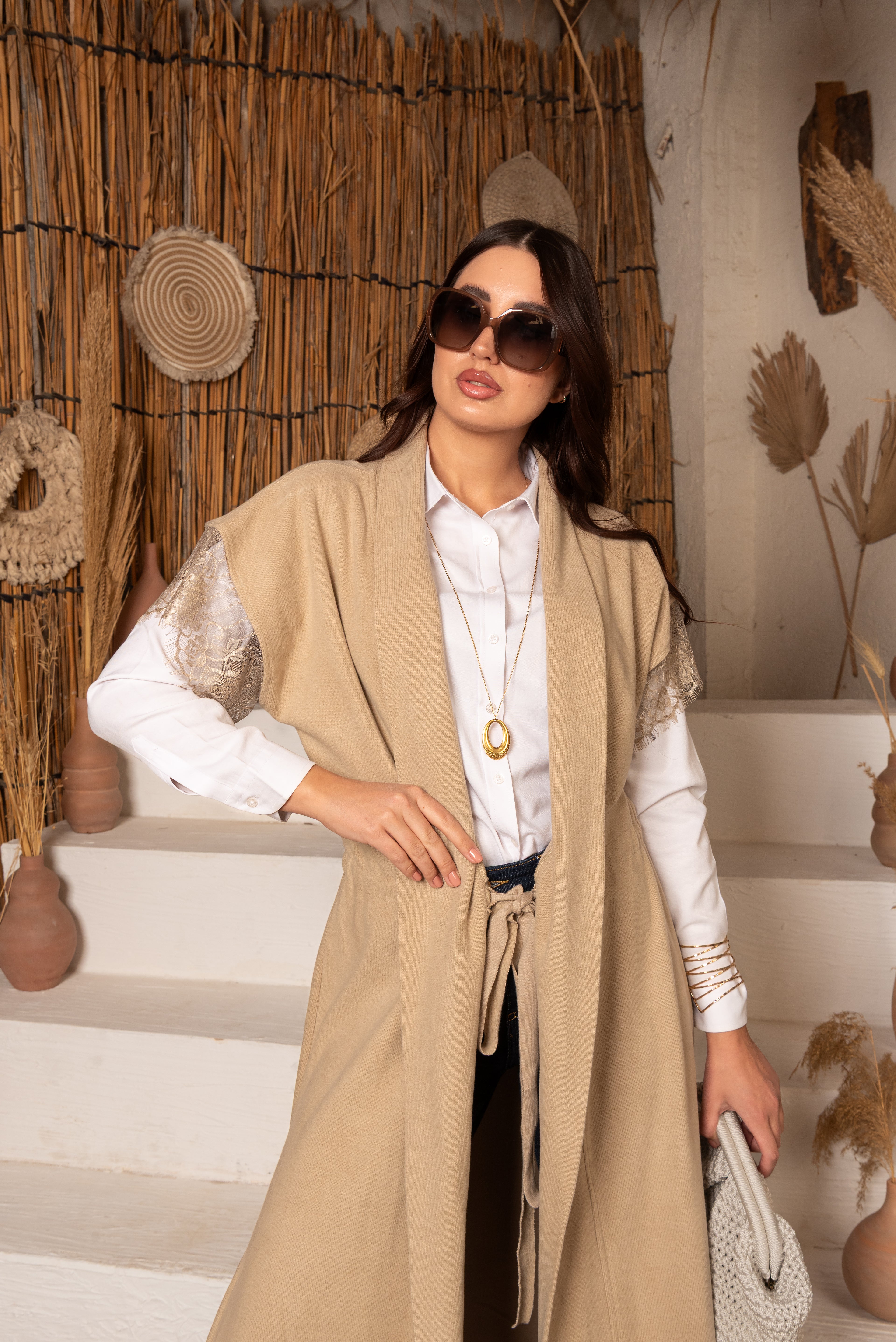 The Cashmere Cardigan (Beige)